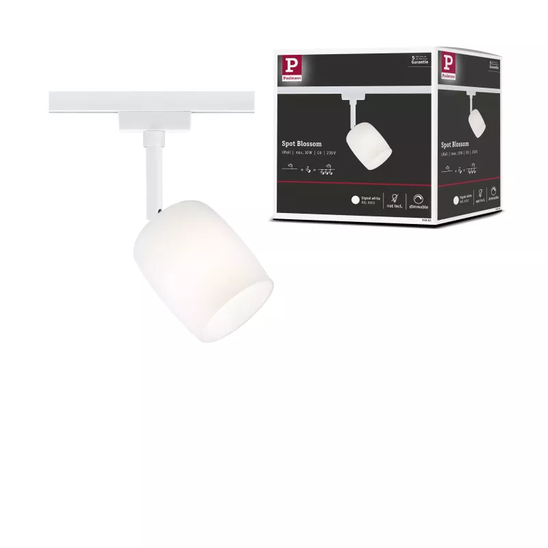 URail Track spotlight Blossom G9 max. 10W dimmable 230V Signal white PAULMANN 18 - Cimaise Tableau 