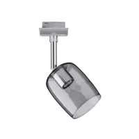 URail Spot auf Schienen, Blossom Einzelstrahler G9, max. 10 W, dimmbar, 230 V, mattes Chrom, Glas - système d'accrochage et décoration - détail 3
