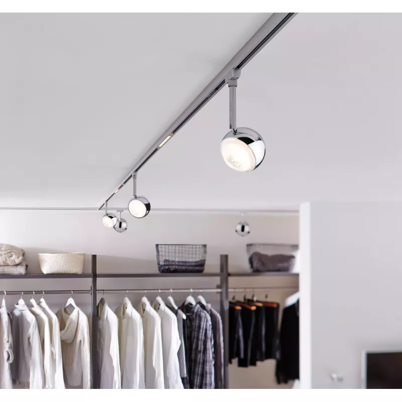 URail Schienenstrahler Capsule II Einzelstrahler 439 lm 6,3 W 2700 K dimmbar 230 V Mattchrom
