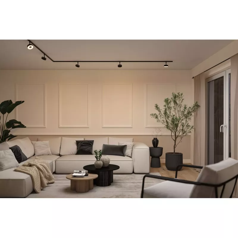 URail Track spotlight Circle 160lm 5W 2700 - 4000K dimmable 230V