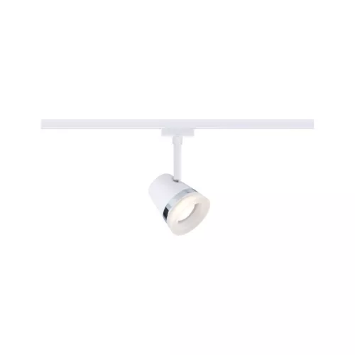 URail Schienenstrahler, Kegel, Einzelstrahler, GU10, max. 10 W, dimmbar, 230 V, Signalweiß