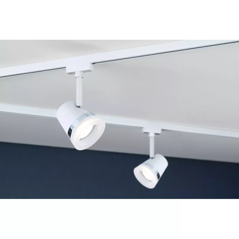 URail Spot sur rail Cone Spot individuel GU10 max. 10W gradable 230V Blanc signal