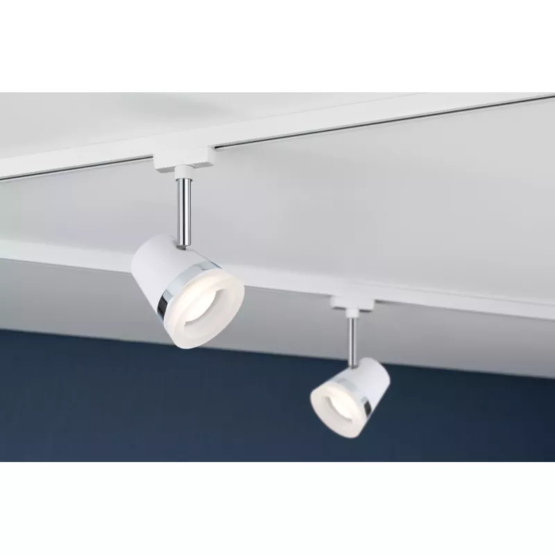 ,URail Spot sur rail Cone Spot individuel GU10 max. 10W gradable 230V Blanc,,,