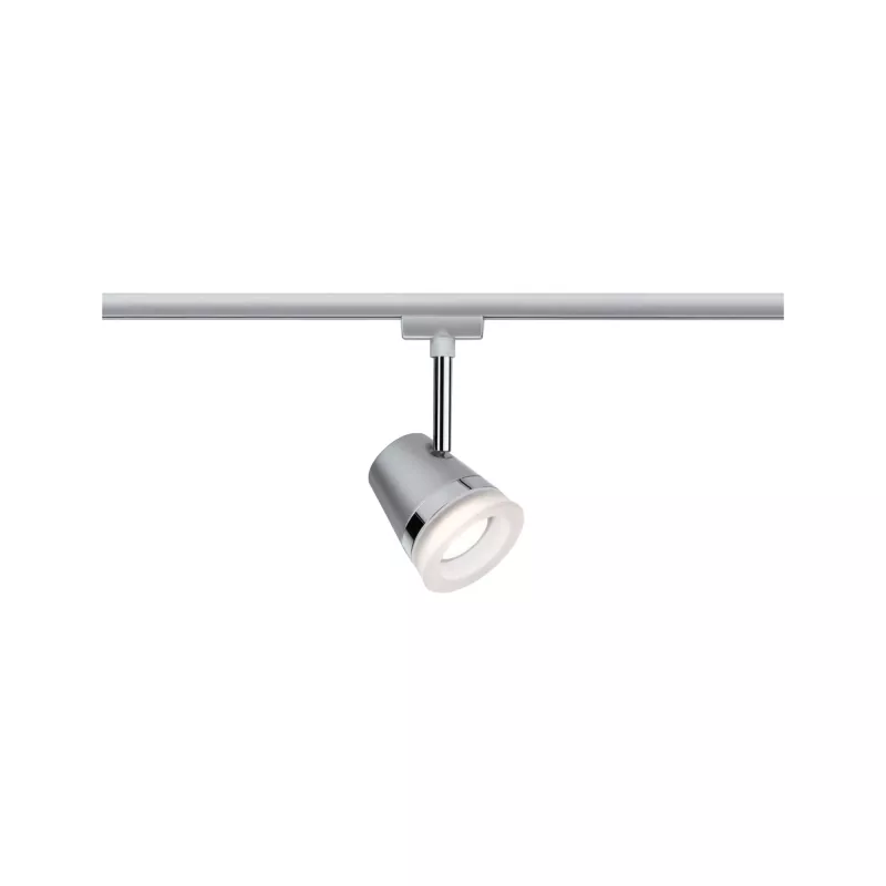 ,URail Spot auf Schiene Cone Spot einzeln GU10 max. 10W dimmbar 230V Mattchrom,,, - système d'accrochage et décoration