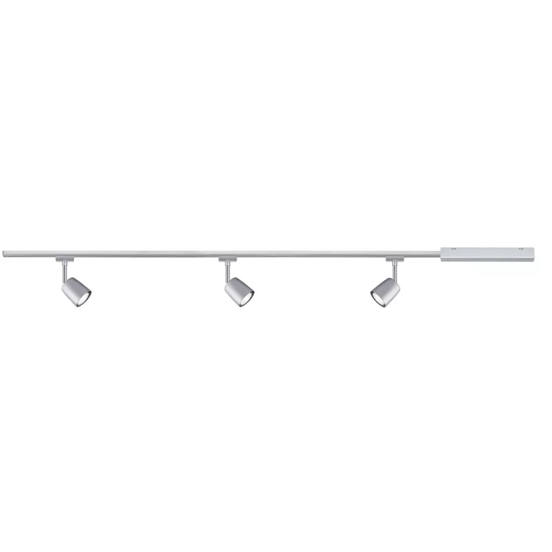 ,Urail Track foco Cubierta Kit básico GU10 máx. 3x10W regulable 230V Cromo mate,,,
