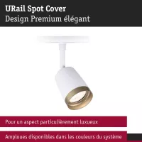 ,URail Spot sur rail Cover Spot individuel GU10 max. 10W 230V Blanc signal,, Doré, - système d'accrochage et décoration - détail 7