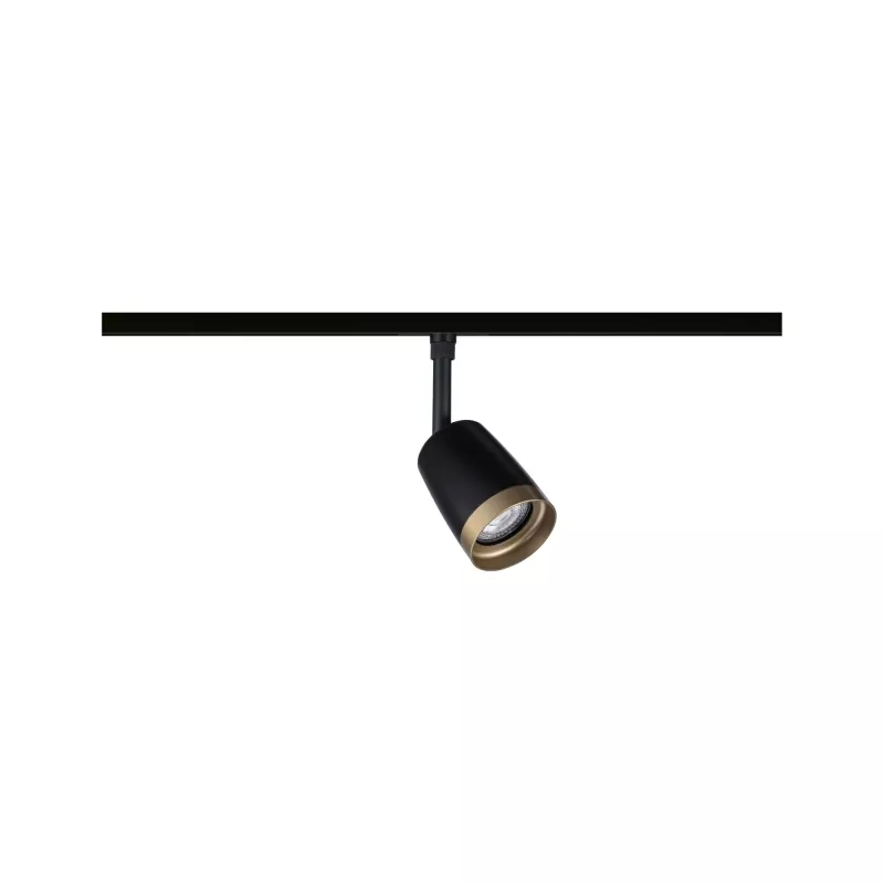 Foco individual GU10 URail Spot para riel, máx. 10 W, 230 V, negro mate, dorado PAULMANN 15 - Cimaise Tableau 