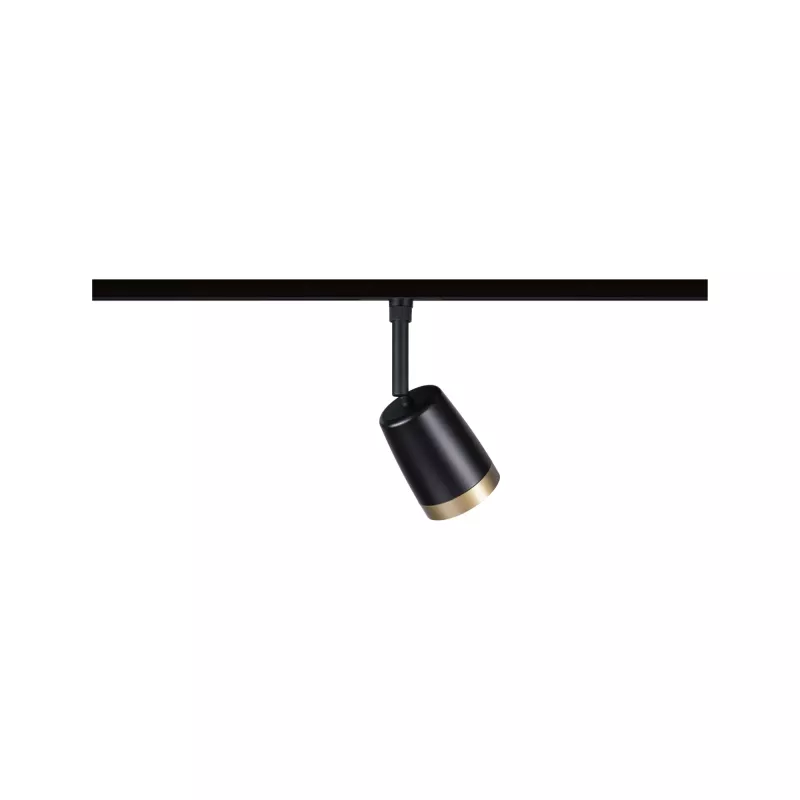 URail Spot on track, individual GU10 spotlight, max. 10W, 230V, matte black, gold PAULMANN 17 - Cimaise Tableau 