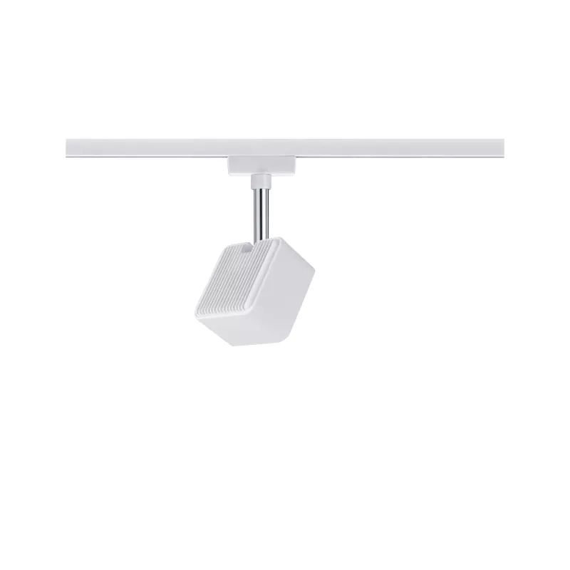 ,URail Spot sur rail Cube Spot individuel 540lm 8W 2700K gradable 230V Blanc,,, PAULMANN 11 - Cimaise Tableau 
