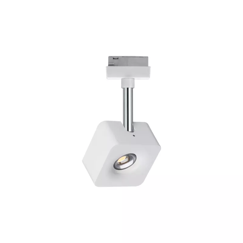 ,URail Spot sur rail Cube Spot individuel 540lm 8W 2700K gradable 230V Blanc,,, PAULMANN 13 - Cimaise Tableau 