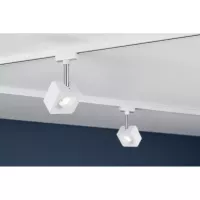 ,URail Spot sur rail Cube Spot individuel 540lm 8W 2700K gradable 230V Blanc,,, - système d'accrochage et décoration - détail 6