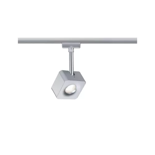,URail Spot sur rail Cube Spot individuel 540lm 8W 2700K gradable 230V Chrome mat,,,