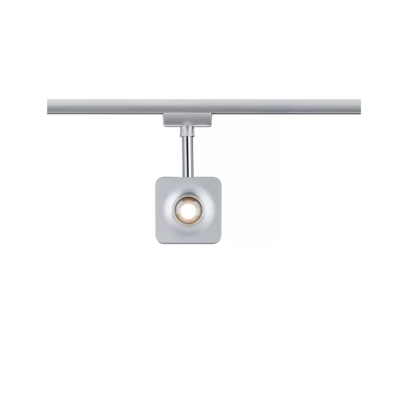 ,URail Spot sur rail Cube Spot individuel 540lm 8W 2700K gradable 230V Chrome mat,,,