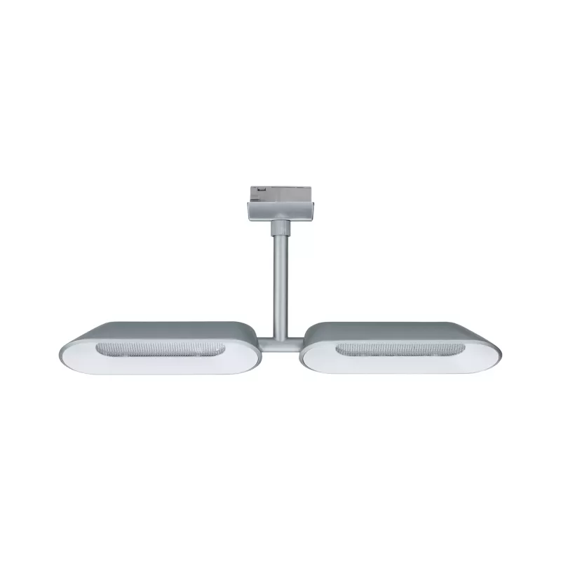 Foco individual para riel URail Dipper 2x650lm 2x8W 2700K regulable 230V Cromo mate,,,