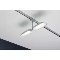 ,URail Track spotlight Dipper Individual spotlight 2x650lm 2x8W 2700K dimmable 230V Matt chrome,,, - système d'accrochage et décoration - détail 6