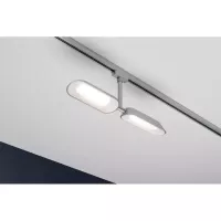 ,URail Schienenstrahler Dipper Einzelstrahler 2x650lm 2x8W 2700K dimmbar 230V Mattchrom,,, - système d'accrochage et décoration - détail 7