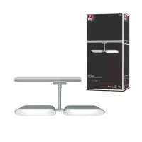 Foco individual para riel URail Dipper 2x650lm 2x8W 2700K regulable 230V Cromo mate,,, - système d'accrochage et décoration - détail 8