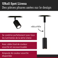 URail Track spotlight Lirena GU10 max. 10W 230V - système d'accrochage et décoration - détail 4