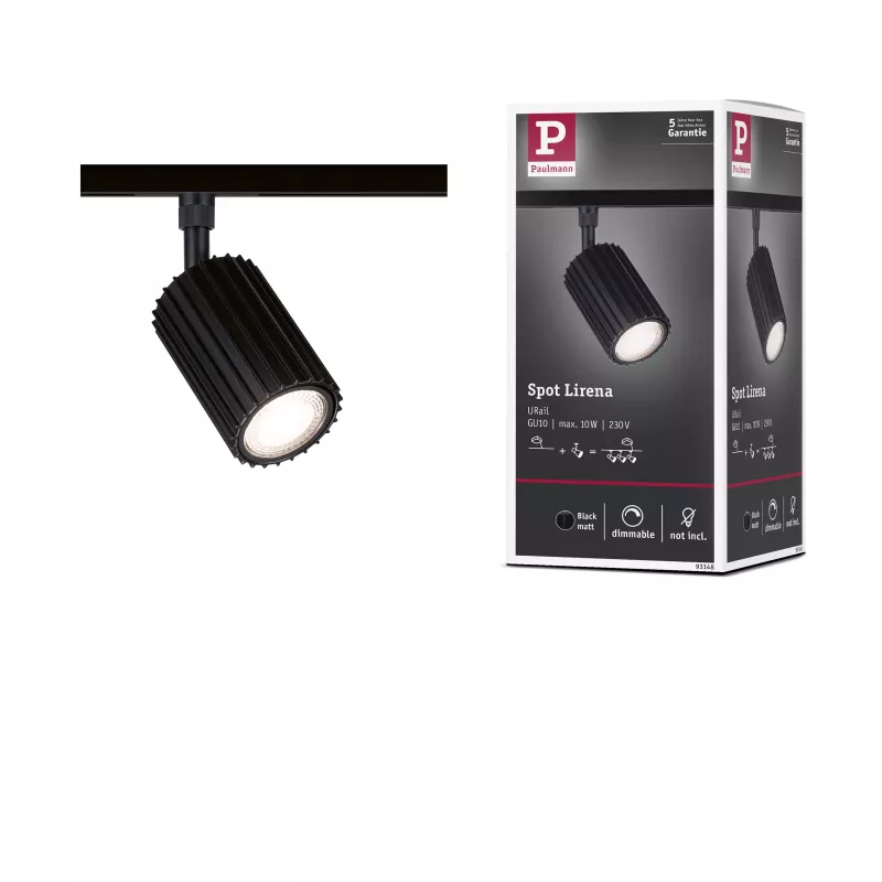 URail Spot sur rail Lirena GU10 max. 10W 230V