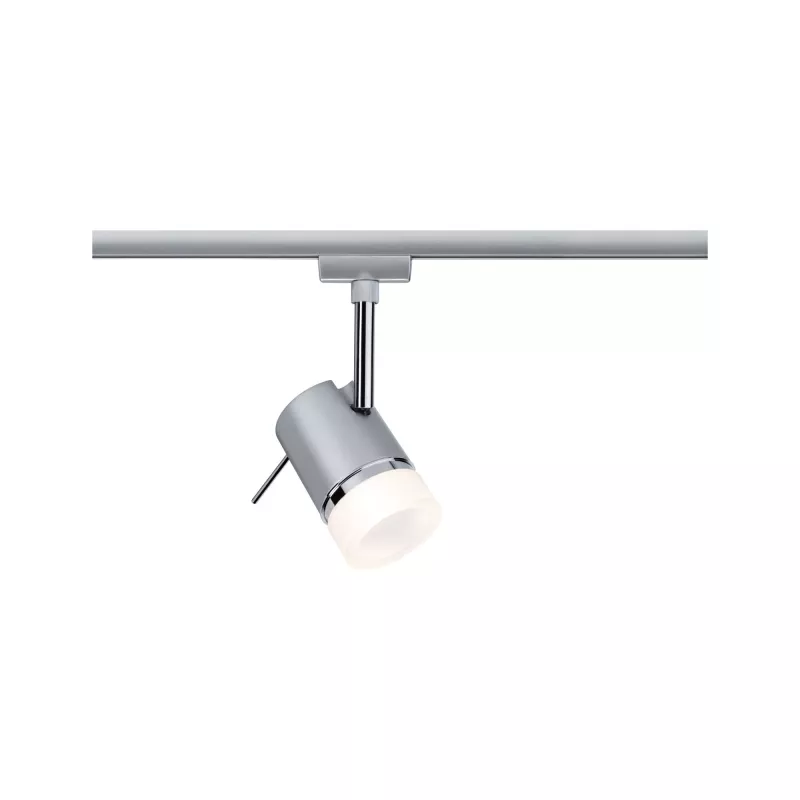,URail Spot sur rail Pipe Spot individuel GU10 max. 10W gradable 230V Chrome mat,,, - système d'accrochage et décoration