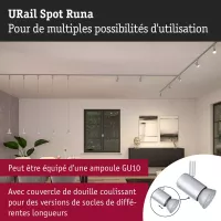 URail Spot sur rail Runa Spot individuel GU10 max. 10W gradable 230V - système d'accrochage et décoration - détail 6