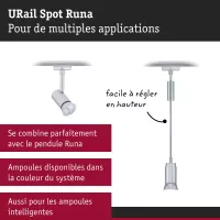 URail Spot sur rail Runa Spot individuel GU10 max. 10W gradable 230V - système d'accrochage et décoration - détail 7