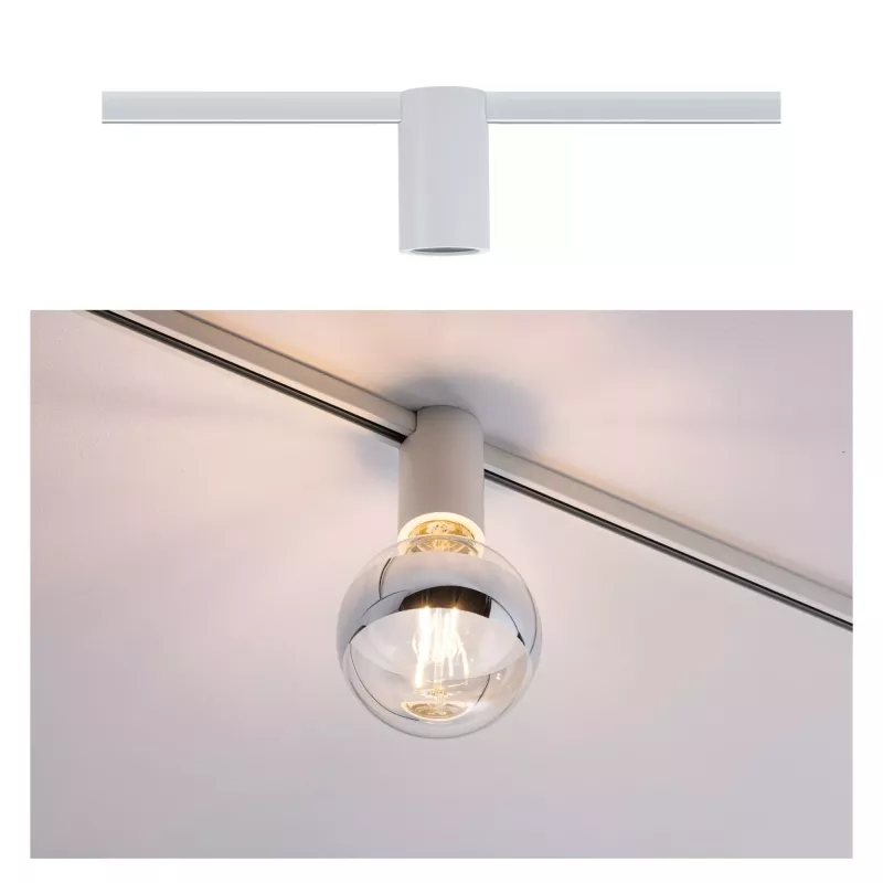 Foco para carril URail, casquillo individual E27, máx. 20 W, regulable, 230 V. PAULMANN 41 - Cimaise Tableau 