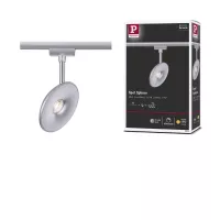 Foco individual esférico para riel URail, 493 lm, 7 W, 2700 K, regulable, 230 V, cromo mate, - système d'accrochage et décoration - détail 8