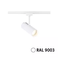 URail-Schienenstrahler Theron Einzelstrahler 1020 lm 11 W 3000 K dimmbar 230 V Signalweiß - système d'accrochage et décoration - détail 5