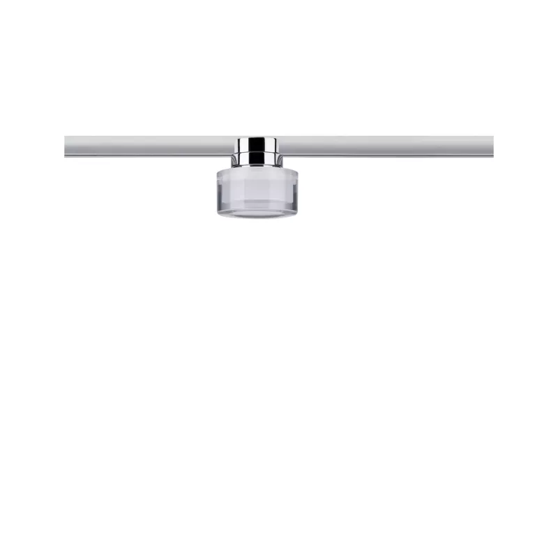 ,URail Spot sur rail Topa Dot Spot individuel 350lm 4,,9W 2700K gradable 230V Chrome,, Clair,,,