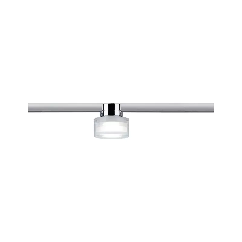 ,URail Spot sur rail Topa Dot Spot individuel 350lm 4,,9W 4000K gradable 230V Chrome,, Clair,,, - système d'accrochage et décoration