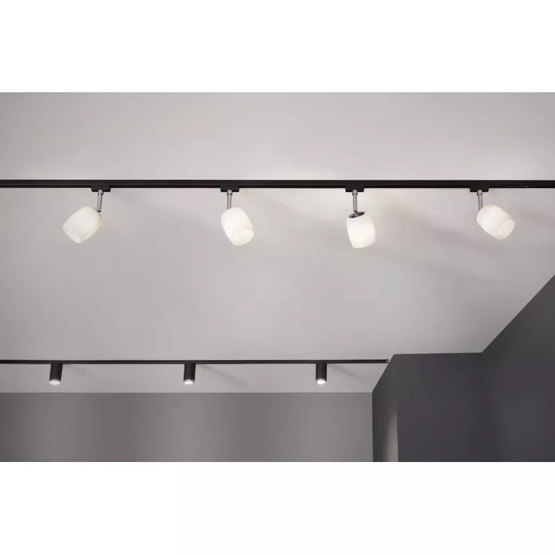 ,URail Spot sur rail Tube Spot individuel GU10 max. 10W gradable 230V Noir mat,,,