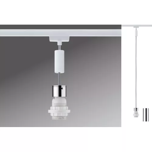 Lámpara colgante URail 2Easy E27 máx. 20W regulable 230V Blanca,,,