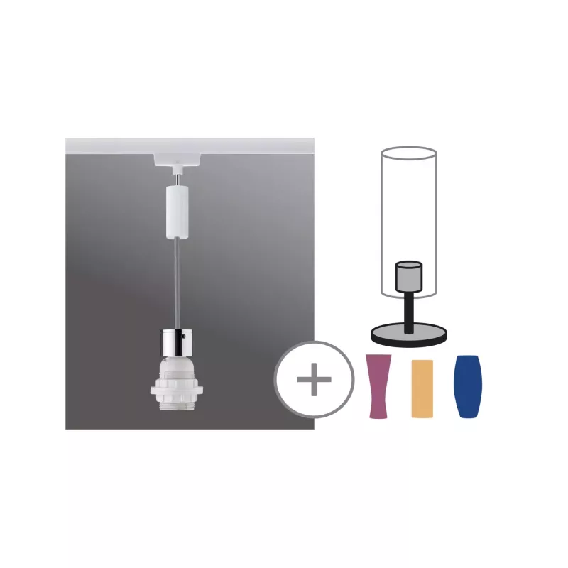 ,URail Suspension 2Easy E27 max. 20W gradable 230V Blanc,,,