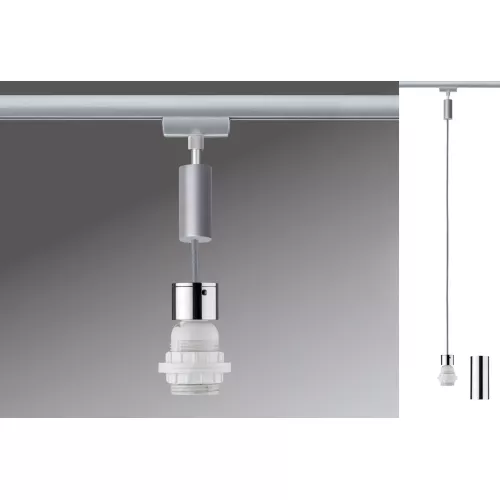 ,URail Suspension 2Easy E27 max. 20W gradable 230V Chrome mat,,, PAULMANN 15 - Cimaise Tableau 