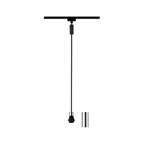 Lámpara colgante URail 2Easy E27 máx. 20W regulable 230V negro mate,,,