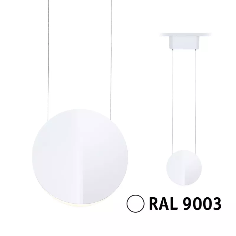 URail Suspension 3-Step-Dim Alejandro 800lm 10W 3000K gradable 230V Blanc signal