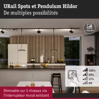 URail Suspension 3-Step-Dim Hildor 850lm 15W 4000K gradable 230V - système d'accrochage et décoration - détail 5