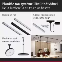 URail Suspension 3-Step-Dim Hildor 850lm 15W 4000K gradable 230V - système d'accrochage et décoration - détail 6