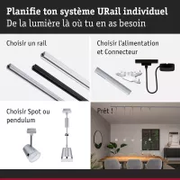 URail Suspension Cone GU10 max. 10W gradable 230V - système d'accrochage et décoration - détail 6