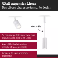 URail Suspension Lirena GU10 max. 10W 230V Blanc signal - système d'accrochage et décoration - détail 6