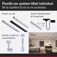 URail Pendant Lamp Runa GU10 max. 10W dimmable 230V - système d'accrochage et décoration - détail 7