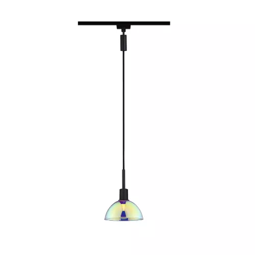 Lámpara colgante URail Sarrasani E14 máx. 20W regulable 230V negro mate, dicróica,
