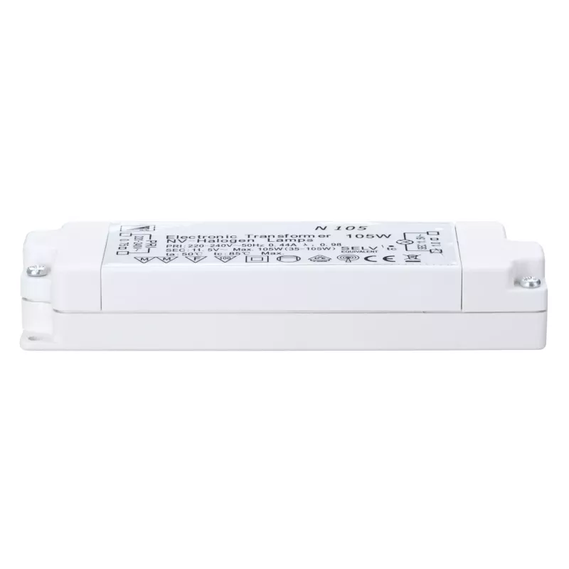 Transformador electrónico VDE 35-105 W máx. 35-105 W 230/12 V 105 VA - système d'accrochage et décoration