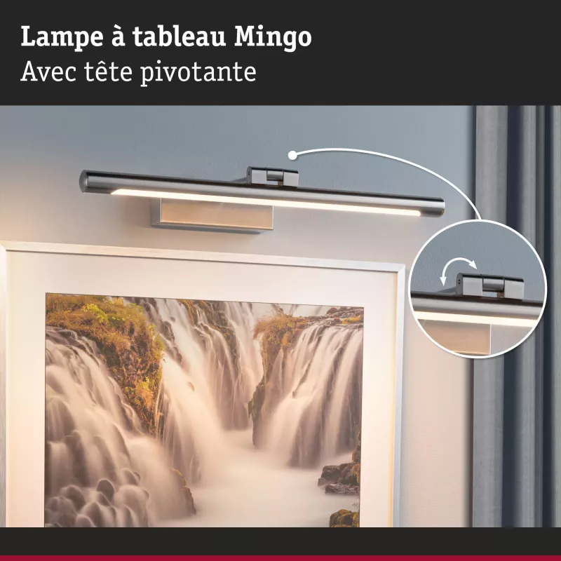 Mingo LED Picture Light 3000K 510lm 230V 9.5W Brushed Aluminum