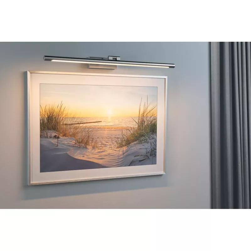 Éclairage de tableau LED Mingo 3000K 810lm 230V 11W Alu brossé PAULMANN 12 - Cimaise Tableau 
