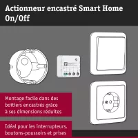 Smart Home Zigbee 3.0 On/Off Recessed Actuator, White - système d'accrochage et décoration - détail 5