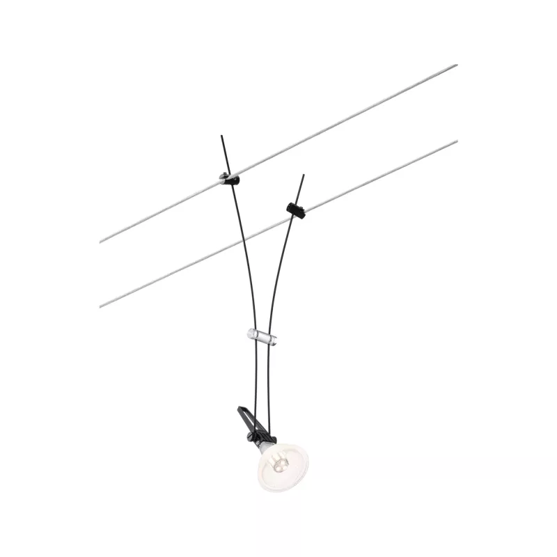 CorDuo Comet Spot-Kabelsystem, einzelne GU5.3-Fassung, max. 50 W, dimmbar, 12 V