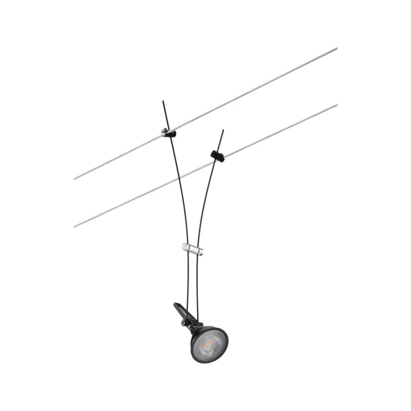 CorDuo Comet Spot-Kabelsystem, einzelne GU5.3-Fassung, max. 50 W, dimmbar, 12 V