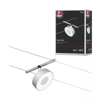 Sistema de cable de focos LED circulares CorDuo, individuales, 180 lm, 5 W, 3000 K, 12 V - système d'accrochage et décoration - détail 6